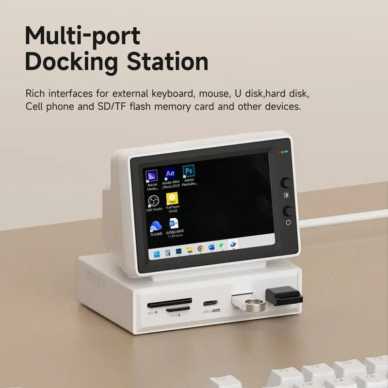 Retro Mini Docking Station Monitor